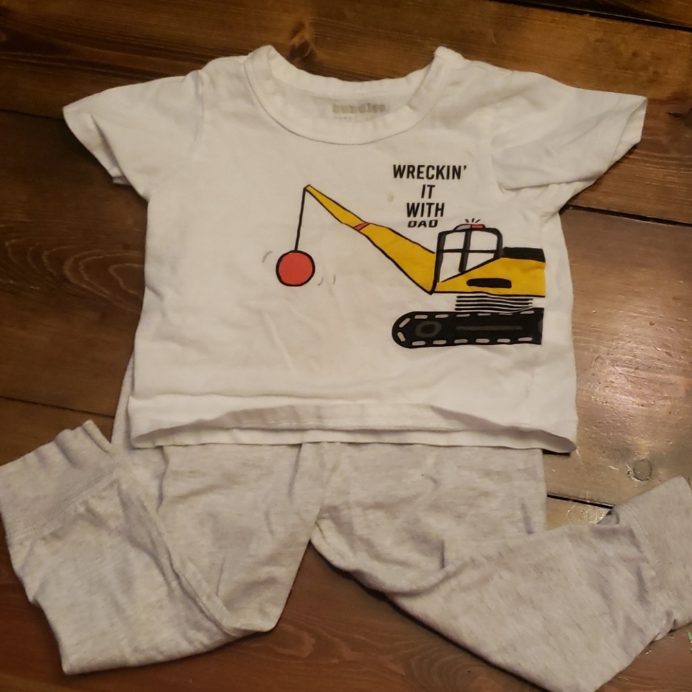 two shirts baby place 9-12m outfit